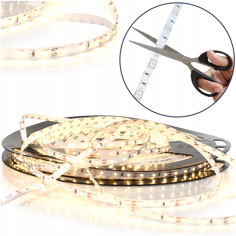 

Pasek Led Taśma Led Biały Ciepły Na Metry Wymiar