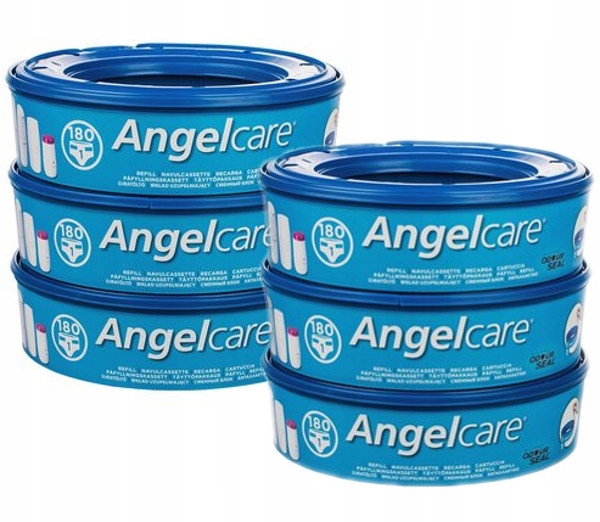 Wkłady do Pojemnika na Pieluchy Worki Angelcare x6