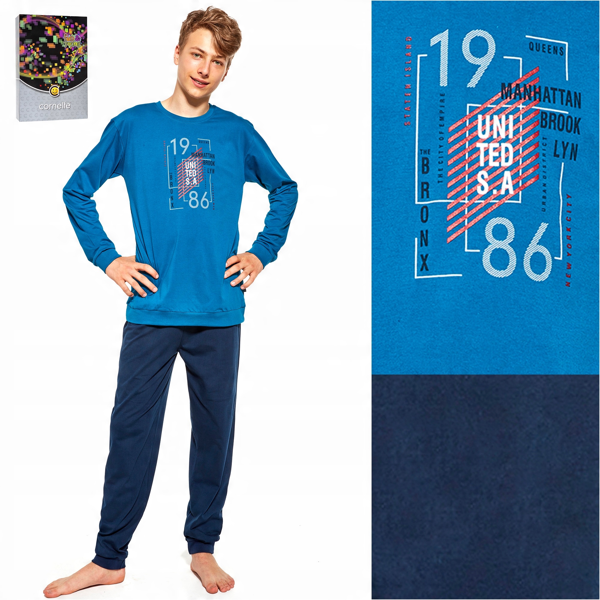 

Piżama chłopięca Cornette 999/41 Bronx 182 L