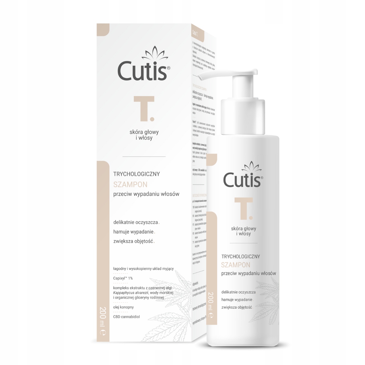 Cutis T-trychologiczny szampon przeciw wypadaniu włosów 200 ml