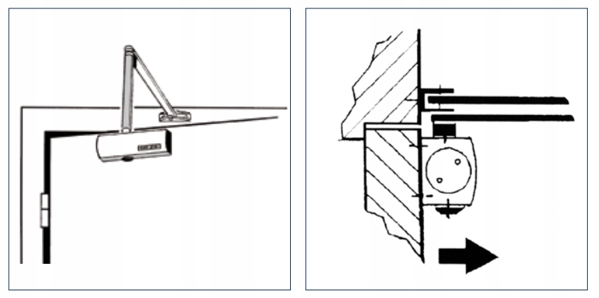 GEZE TS 2000 NV BC Samozamykacz z ramieniem, biały Typ drzwi jednoskrzydłowe