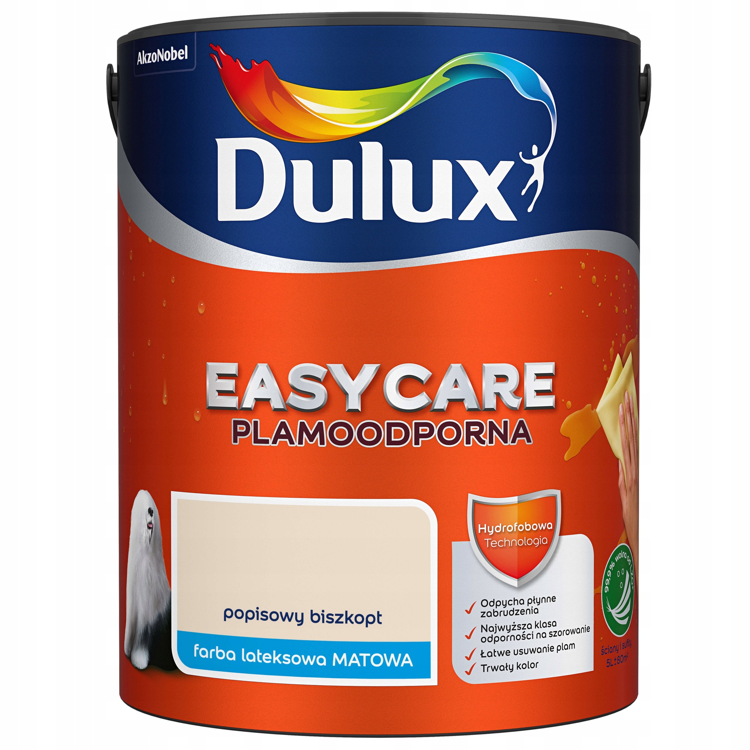 Dulux Easy Care Barva Odolná Proti Skvrnám, Popisovatelný Piškot 5L