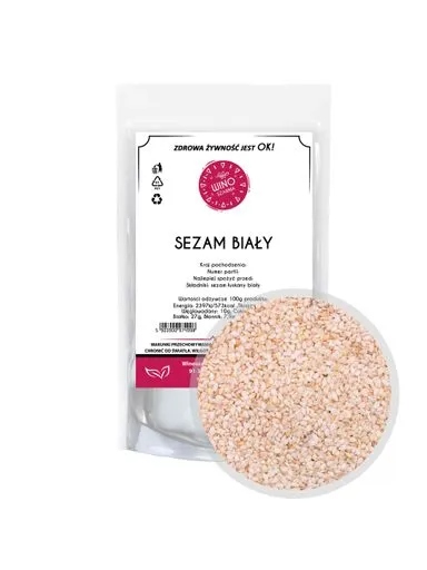 Levně 10 x Winoszarnia Sezam Bílý Loupaný 100 g Zrno