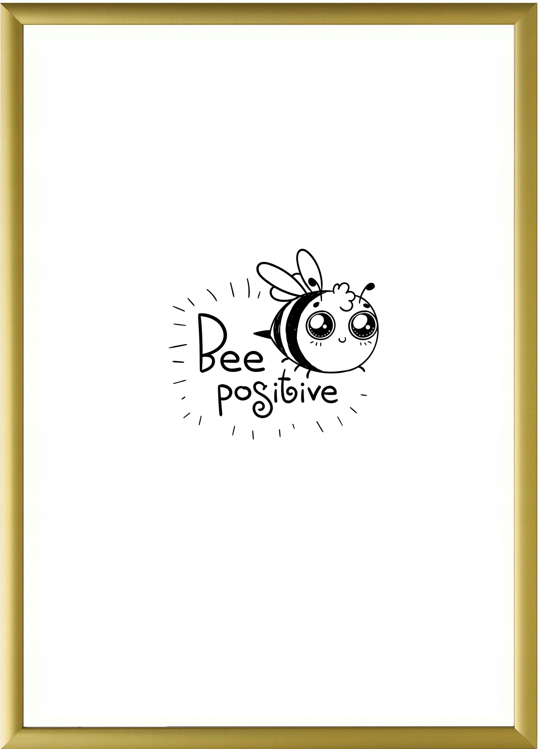 ZŁOTA RAMA ALUMINIOWA 60x90 PLAKAT 90x60