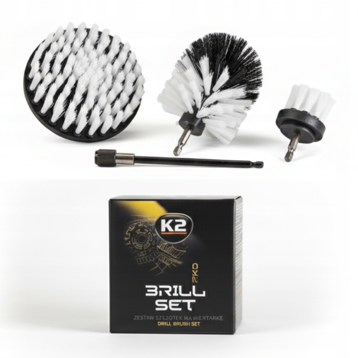 Brill Set Pro K2 Szczotki do Profesjonalnego Czyszczenia Wnętrz i Dywaników