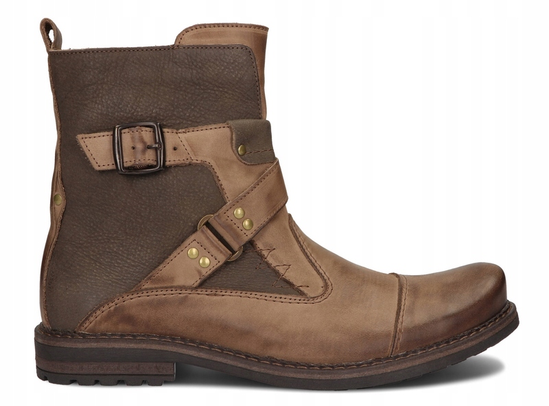 TRZEWIKI MĘSKIE BUTY MOTOCYKLOWE SKÓRA 82 BR 43