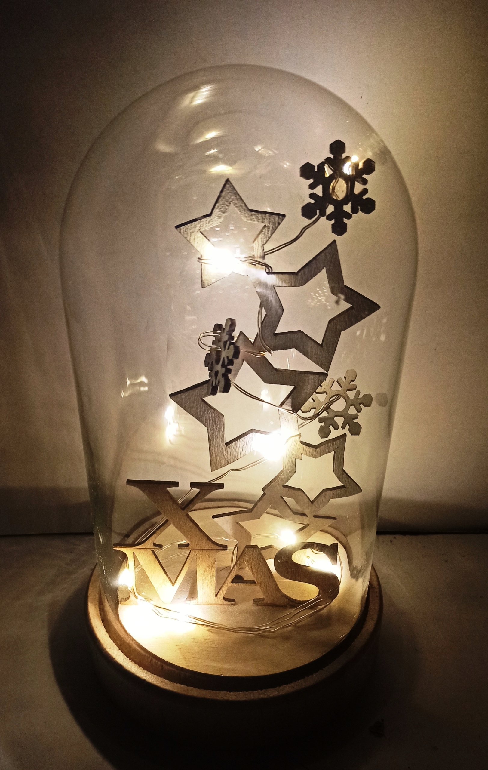 Szklana kopuła ŚWIĄTECZNA podświetlana LED Timer Rodzaj iluminacji inny