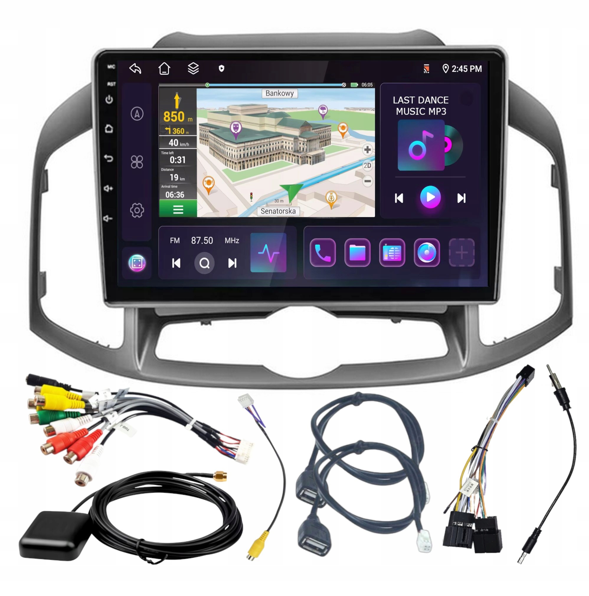Rádio Navigácia Android Carplay Chevrolet Captiva 2012-2017 4GB 64GB Sim