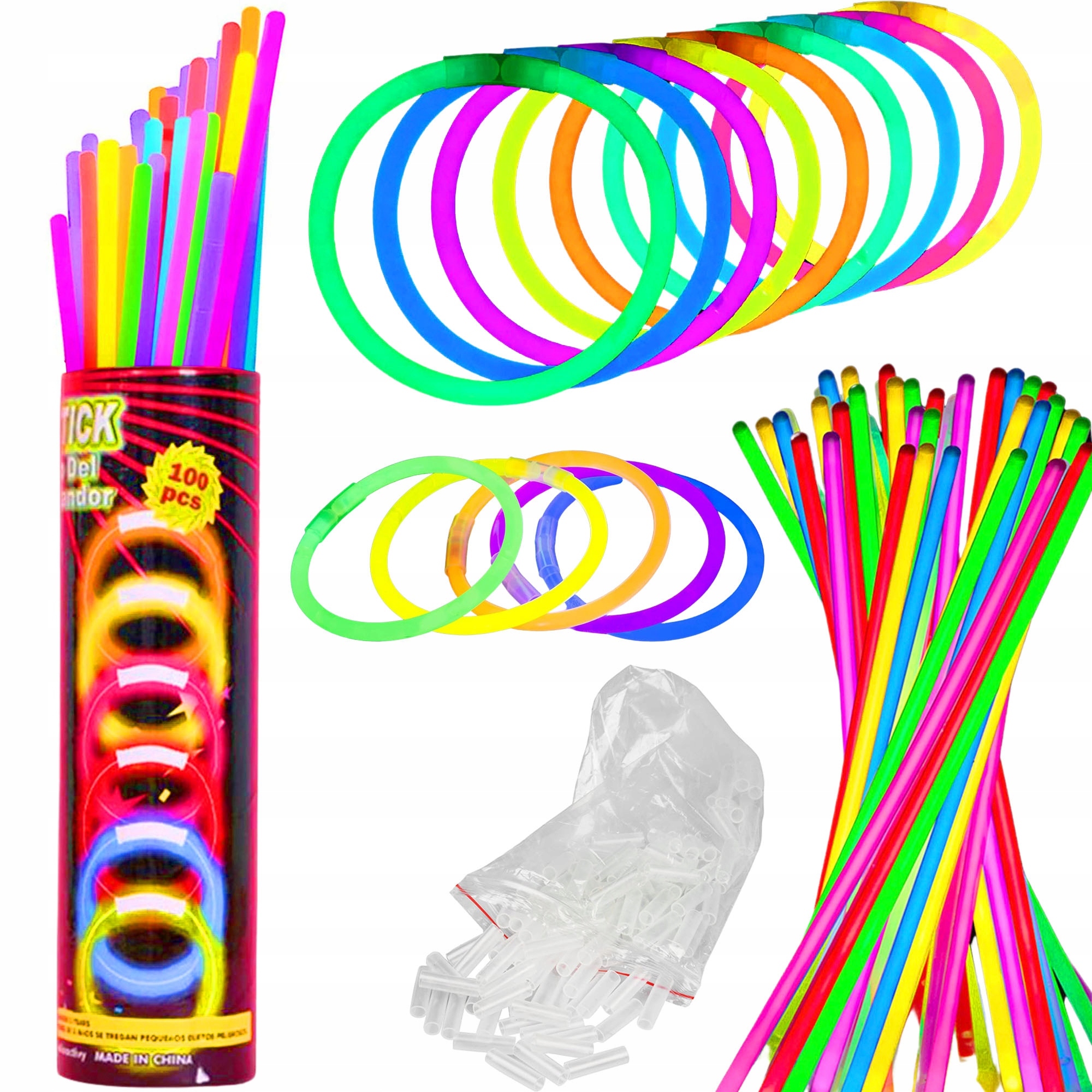 

Pałeczki Opaski Świecące Fluorescencyjne 100 szt