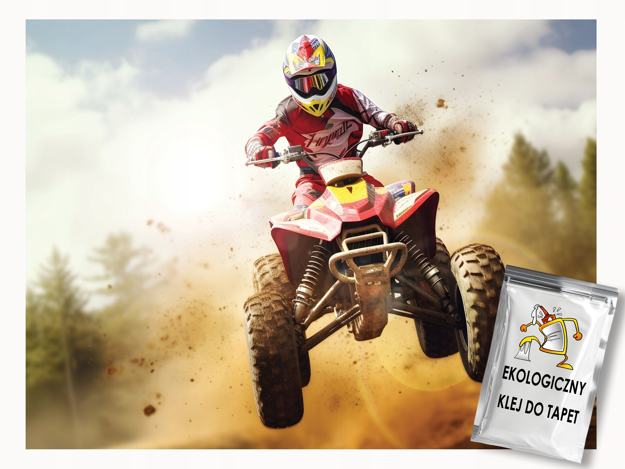 Fototapeta Flizelina Sport Quad Čtyřkolka Cross Jízda 400x280 lepidlo