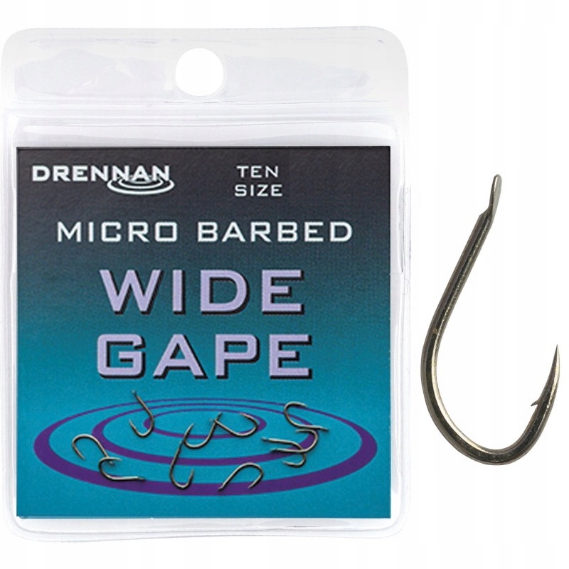 Haczyki Drennan Wide Gape 20 Mocny i Ostry 10szt.