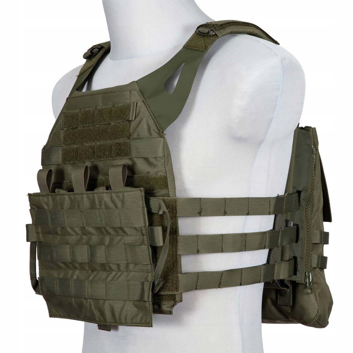 Vojenská taktická vesta Gfc Jump MK2 Plate Carrier olivová