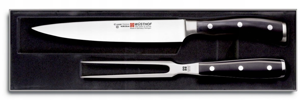 Wusthof Sada – kuchynský nôž 20 cm a vidlička – Classic Ikon