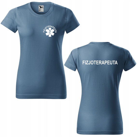 

Damska koszulka z nadrukiem Fizjoterapeuta S 60