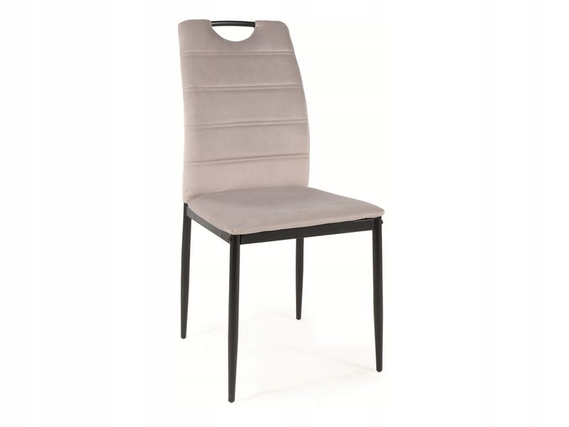 Čalúnená stolička Rip Velvet j.sivá/čierna Sig