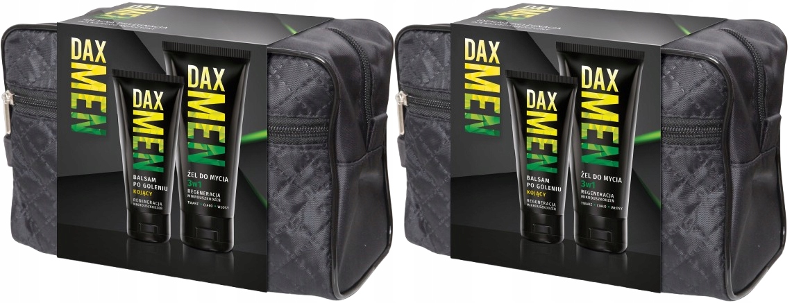 2 x Vánoční sada Dax Men Zklidňující balzám Gel na mytí allantoinu
