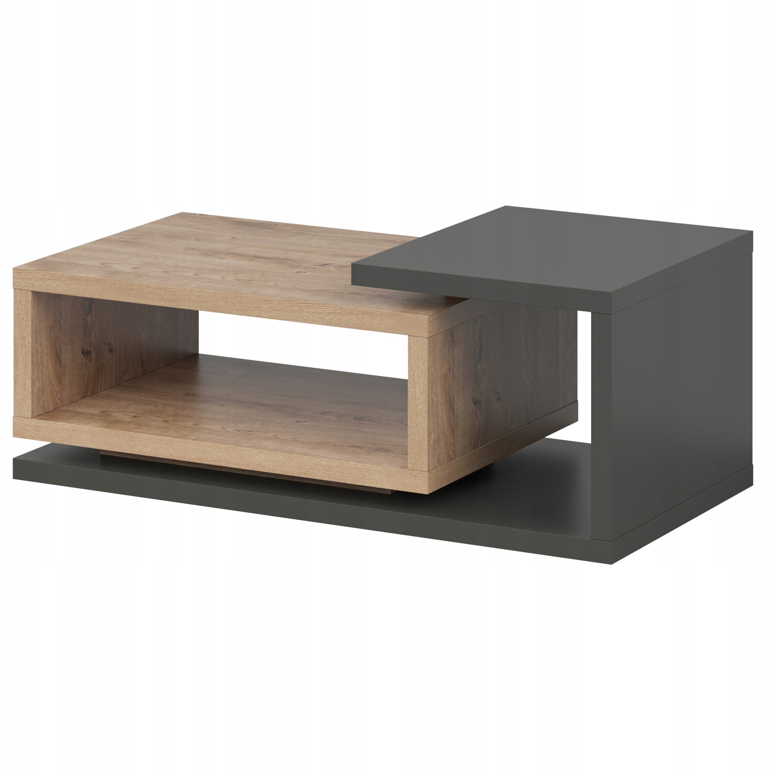 Lavička Bottega 120 cm Konferenční stolek do obývacího pokoje Anrtacyt Dub Ribbec