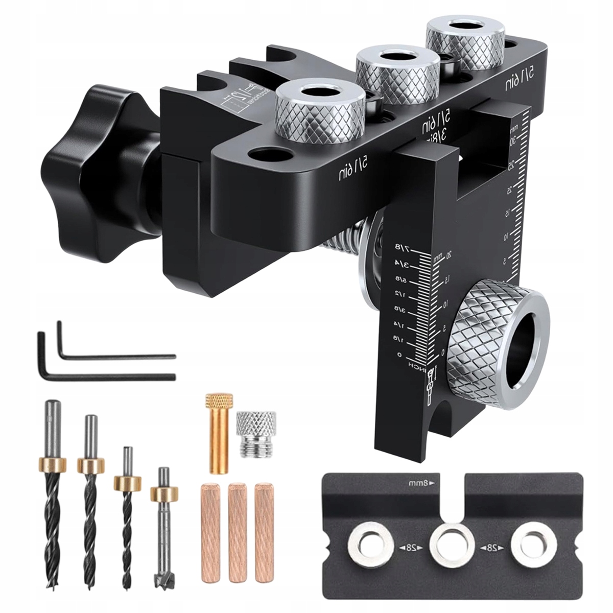 Šablona Pro Vrtání S Nastavitelným Polohovacím Klipem 8 10 15 MM