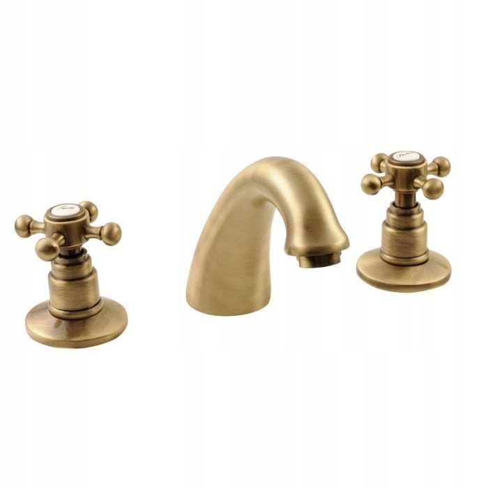 Sapho Antea umývadlová batéria trojdielna, hnedá 3026