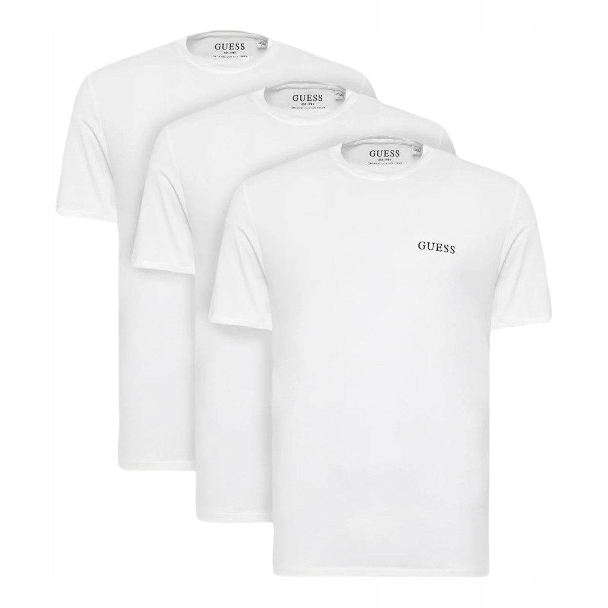 Guess Pánské Tričko 3P Tee 3PACK Bílé r.XL