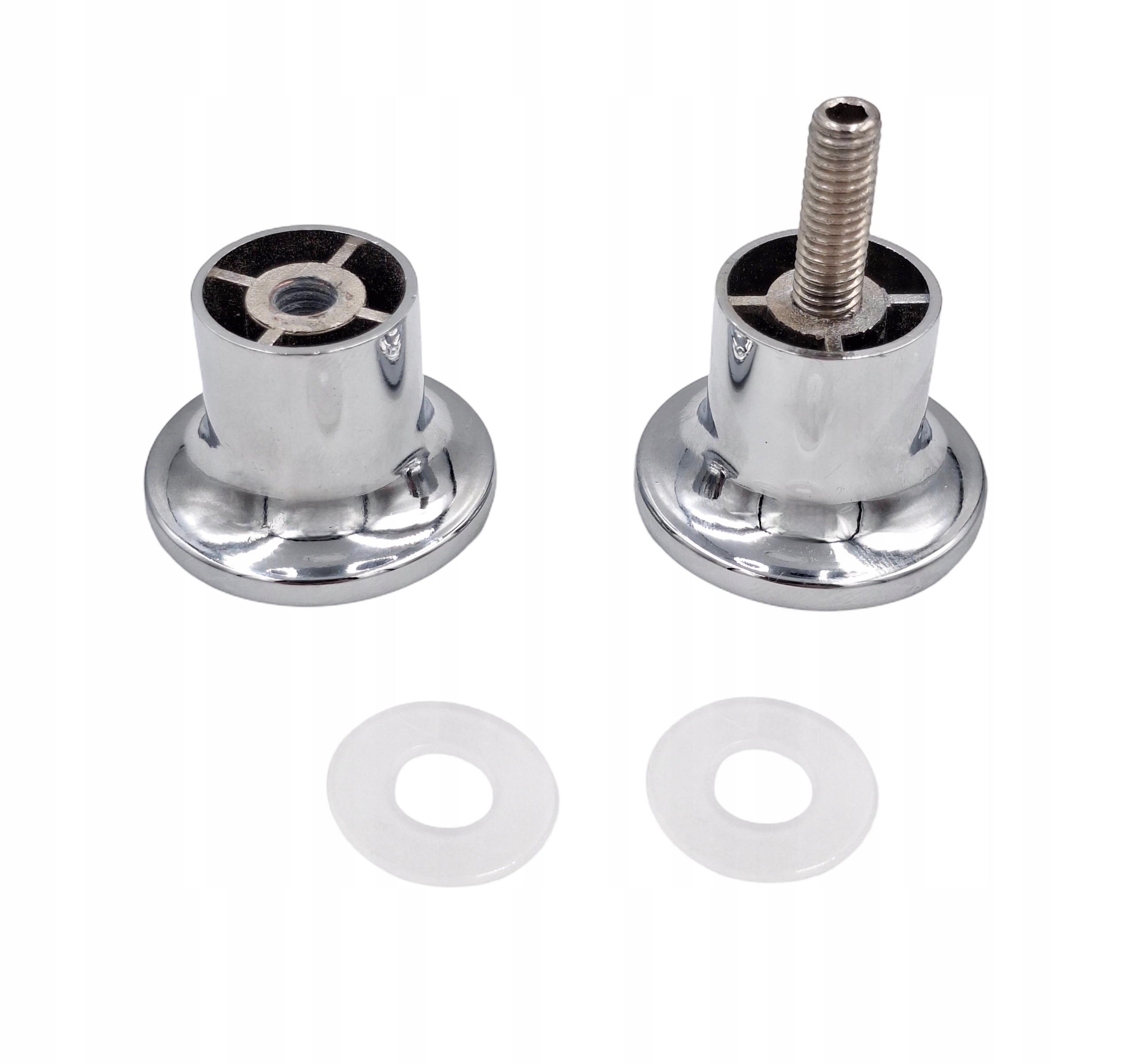 UCHWYT KLAMKA RĄCZKA GAŁKA DO KABINY PRYSZNICOWEJ CHROM METAL Marka bez marki