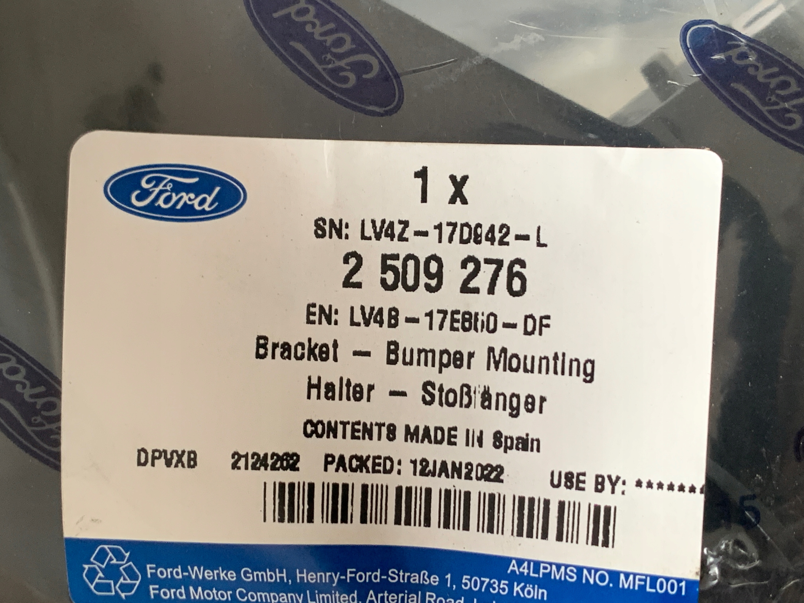 bumper bracket rear part right FORD KUGA MK3 20