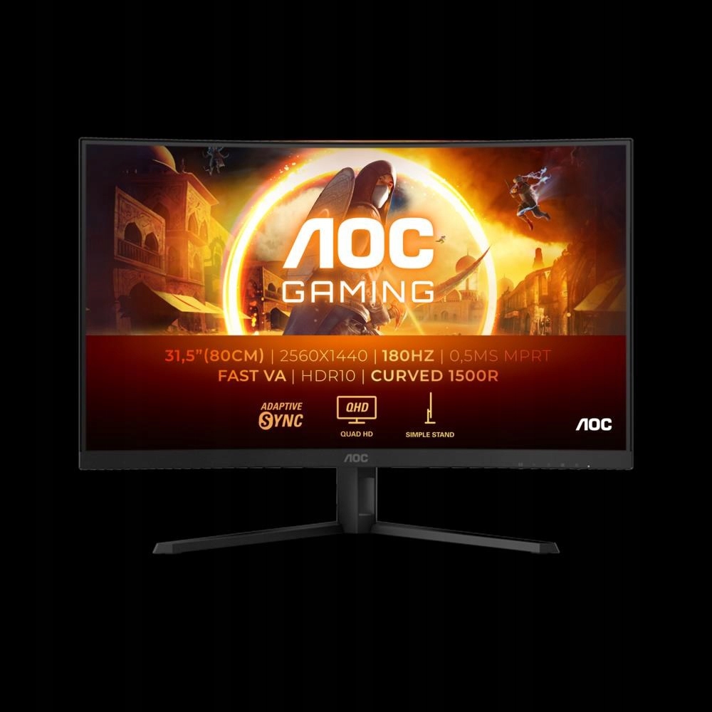Aoc Mt Va LCD Wled 31,5" CQ32G4VE Fast Va panel, 2560x1440, 2xHDMI, Dp,…
