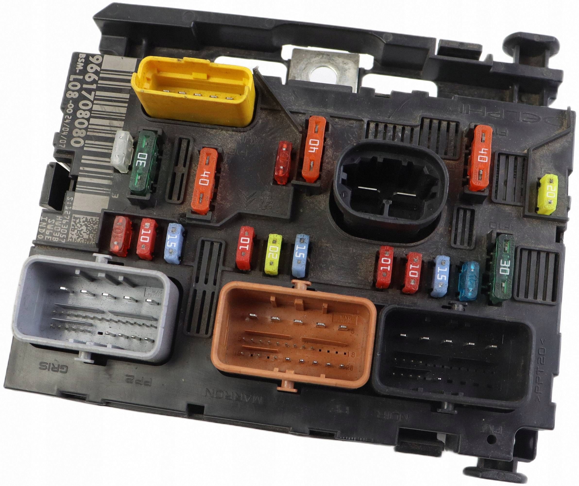 CITROEN PEUGEOT module compartment control unit BSM 9661708080