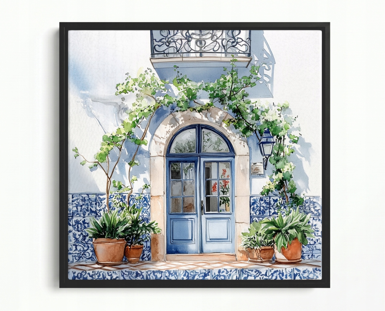 Obraz Rám American Box Architektura Dveře Azulejos Keramika 80x80