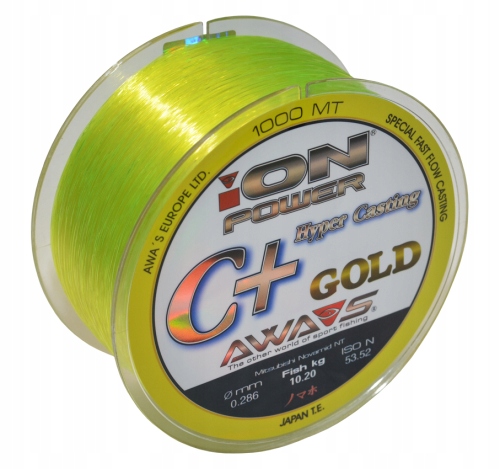 Żyłka Awa-S Ion Power C+ Hyper Casting Gold Ø 0,309 mm