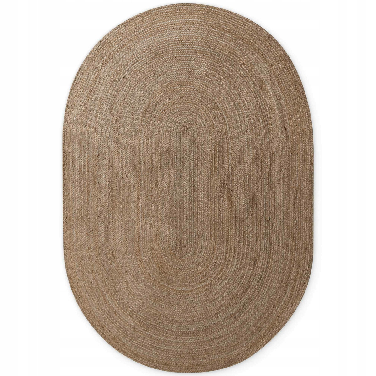 160x230 ovál Kusový koberec Jute Braided 106006 Grey Brown ovál