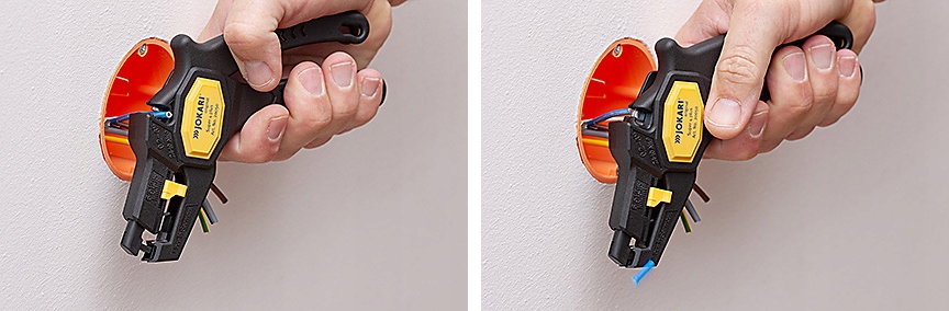 Automatyczne szczypce do ściągania izolacji JOKARI Kolor czarny