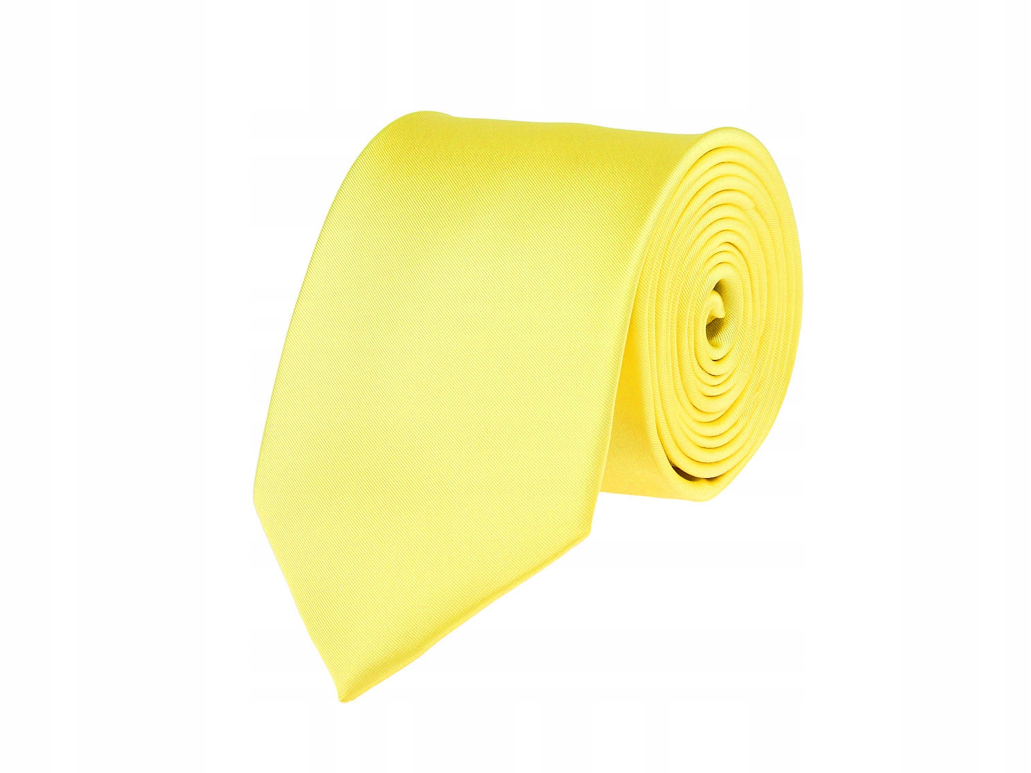 

Szeroki Krawat Męski Gładki Bez Wzoru Kolor Żółty