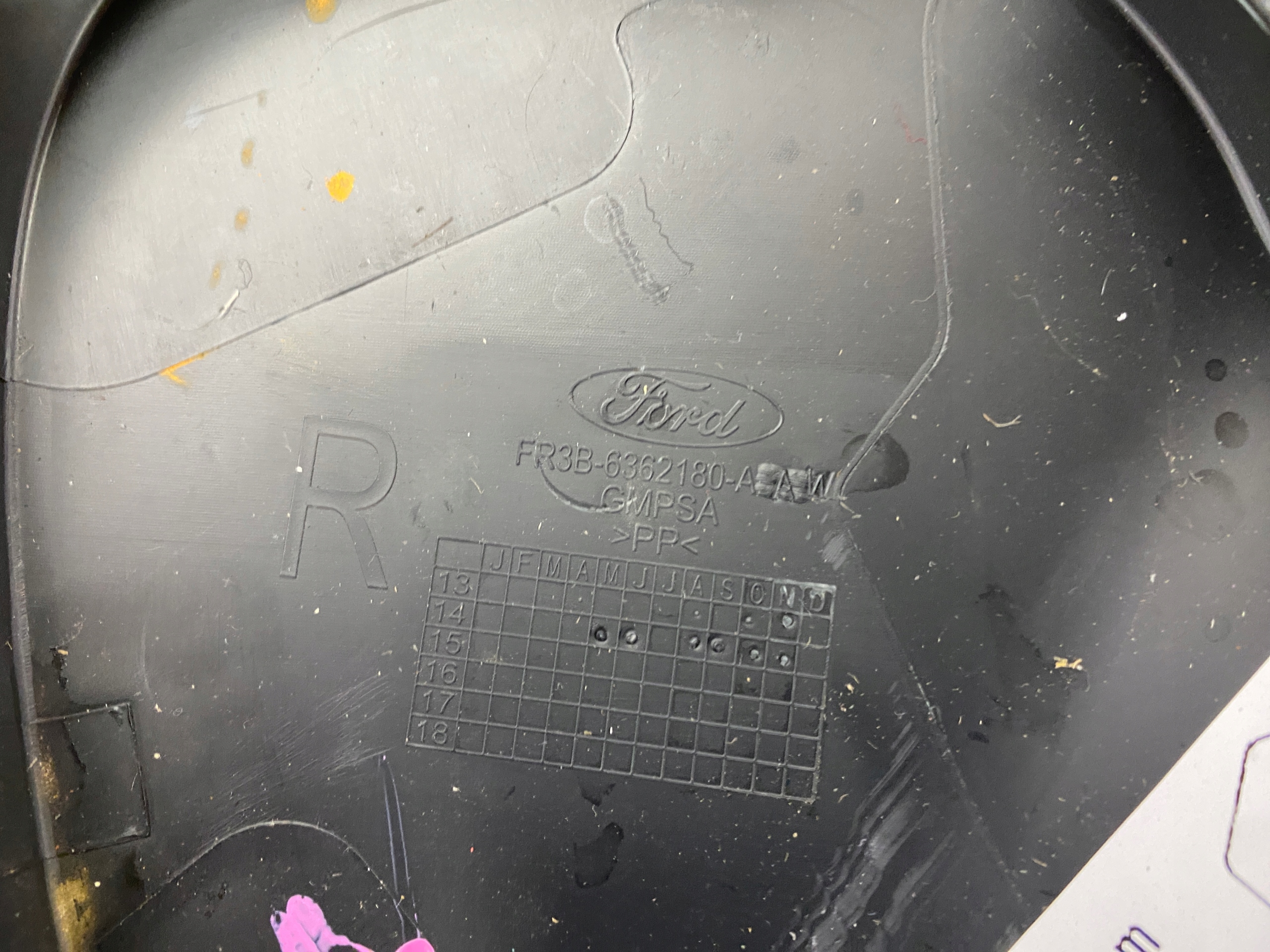 Blende Abdeckung SITZ Ford Mustang VI 2015+ USA