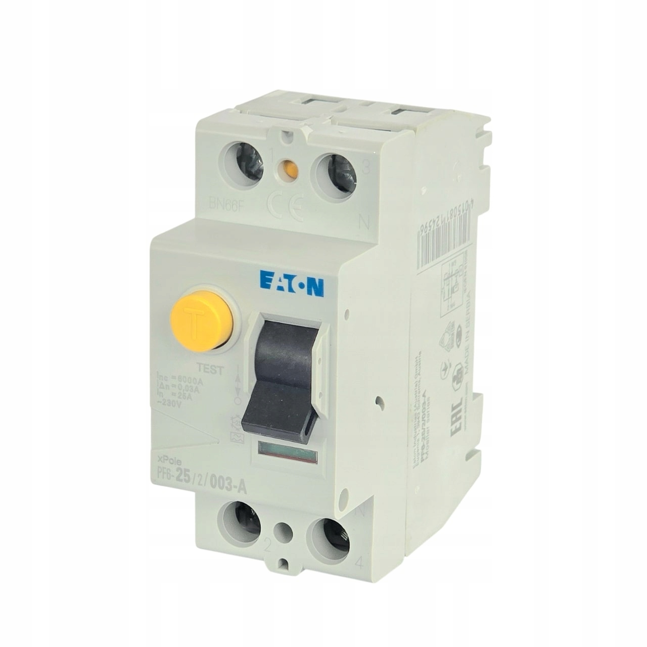 Wyłącznik różnicowo-prądowy PF6-25/2/003-A 2P 25A 0,03A A 112921