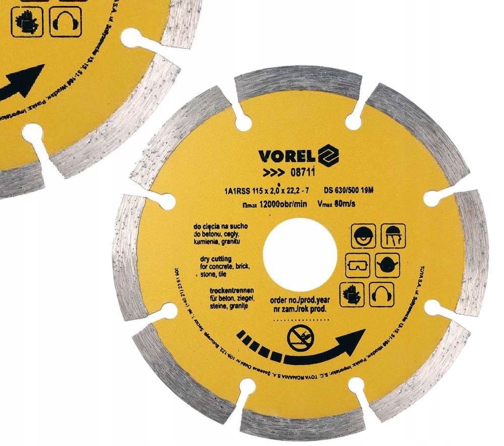 TARCZA DIAMENTOWA DO CIĘCIA BETONU 115mm 08711