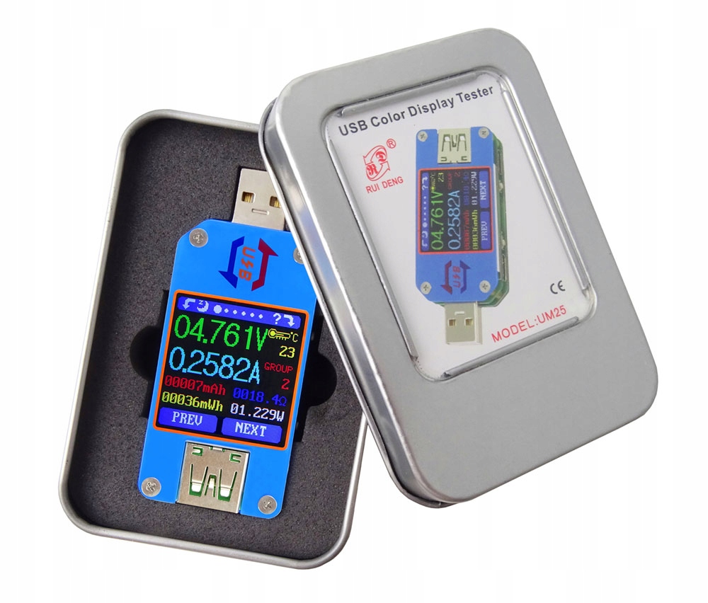 UM25C miernik portu USB z Bluetooth kolorowy LCD Model ELEK-154