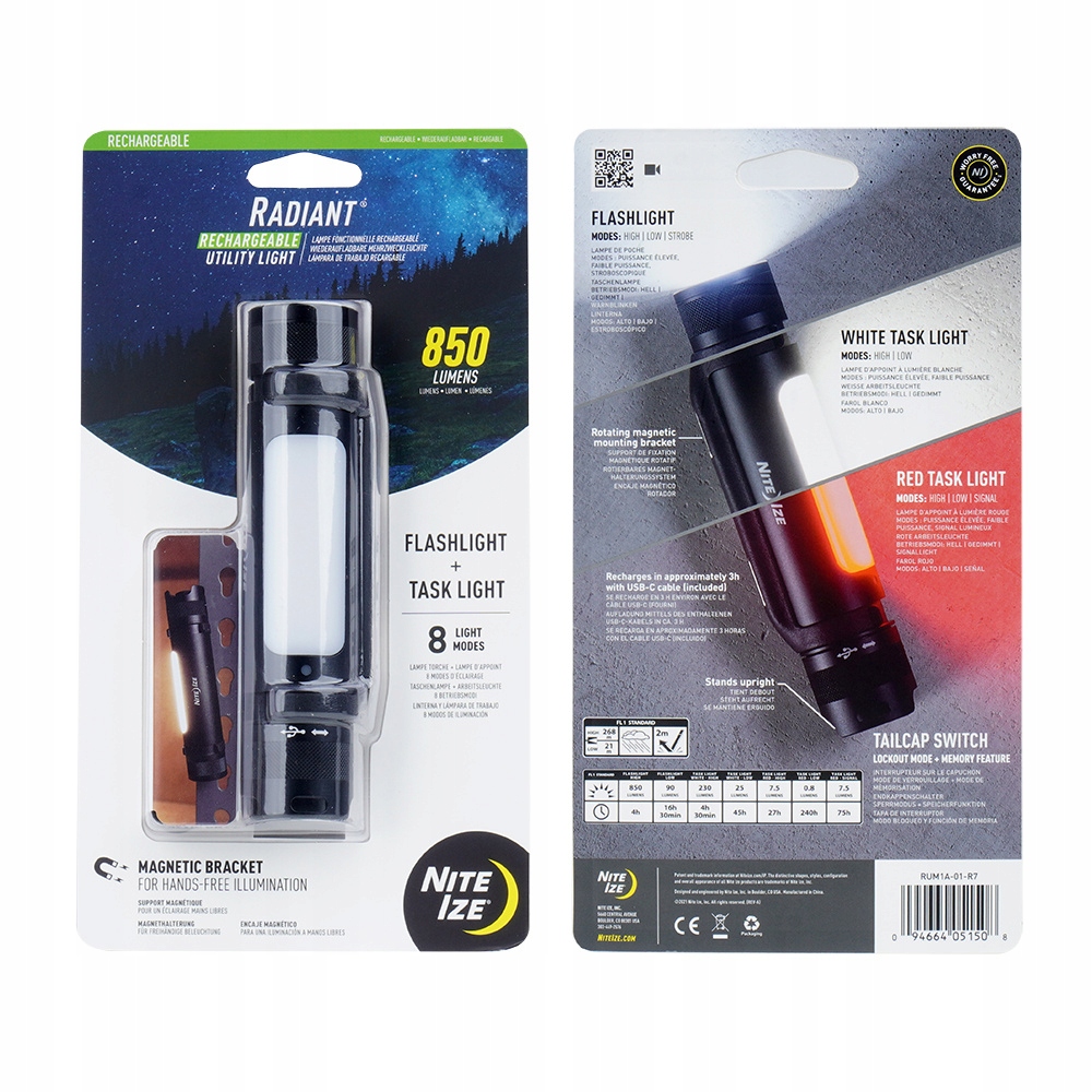 Latarka Nite Ize Radiant Rechargeable Utility