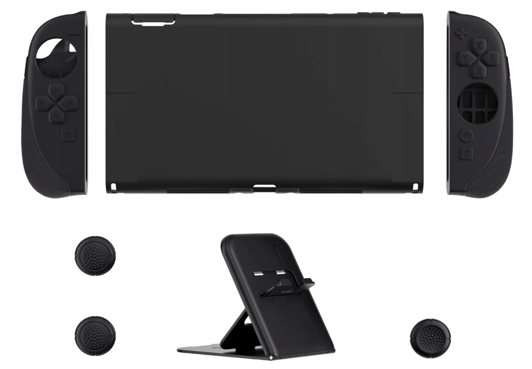 Etui na Switch 2 z Osłonami na Grip & Nakładkami na Joysticki & Podstawką