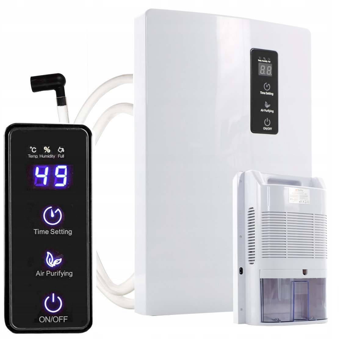 Odvlhčovač Vzduchu Pohlcovač Vlhkosti Veľký Tichý Silný 1800ML 90W Uv