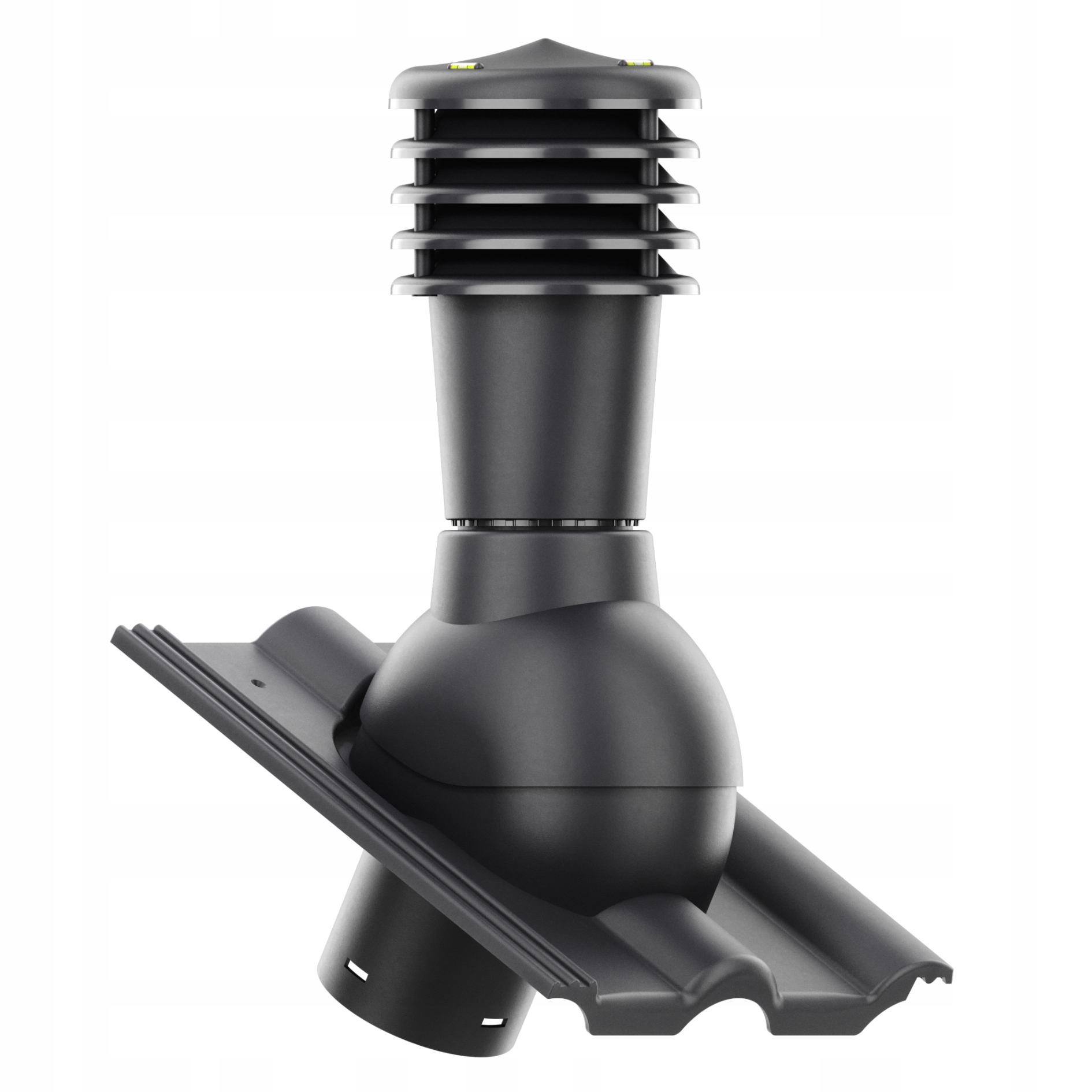 Větrací komín Smart fi125 střešní Creaton Heidelberg Grafitový