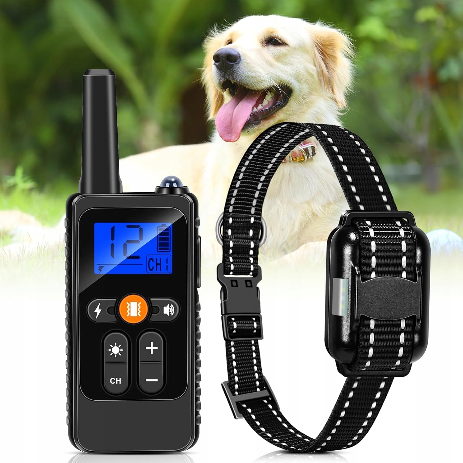 Levně Výcvikový Obojek Pro Psa Anykuu, Výcvikový Obojek Proti Štěňatům, Sada, Čelenka, Ovladač