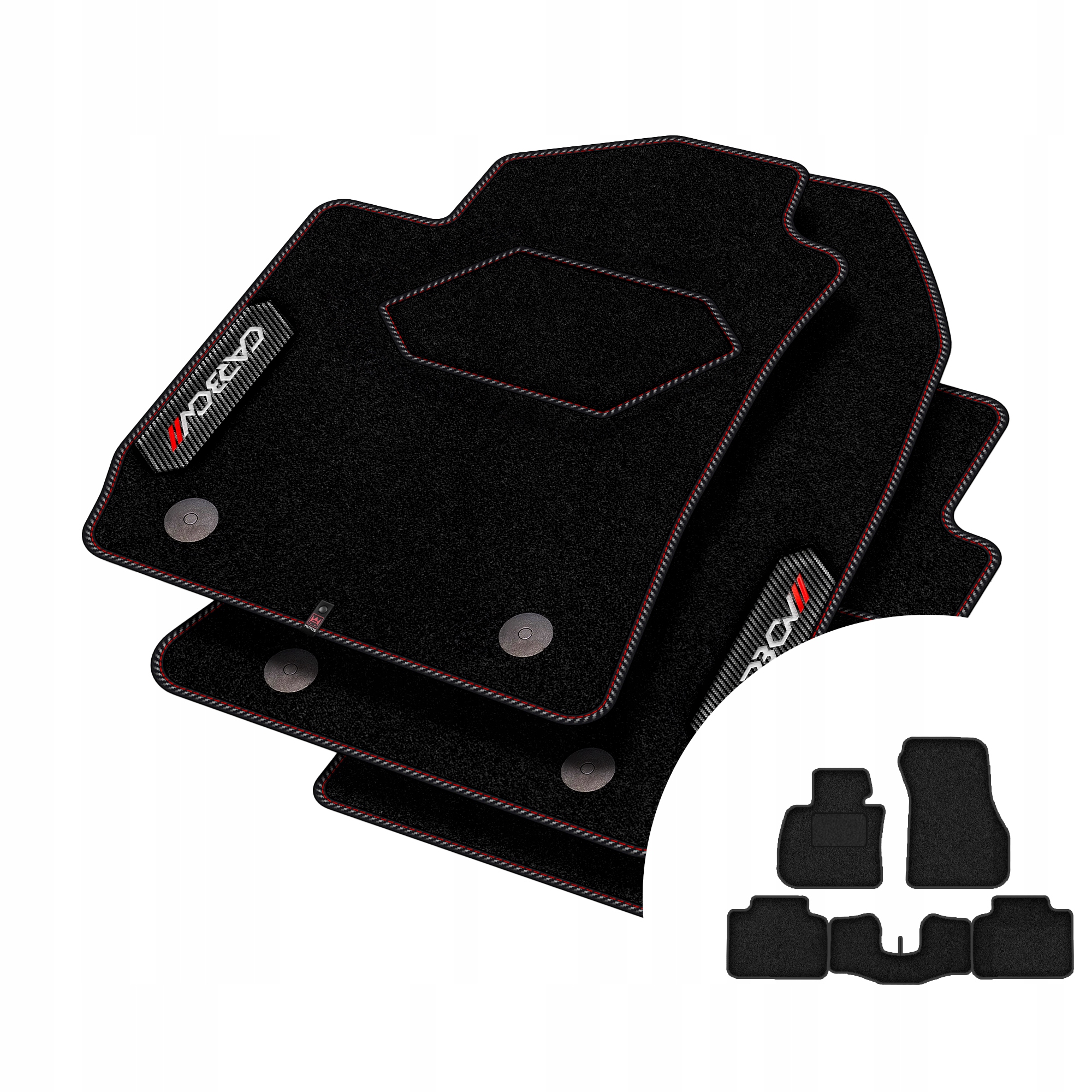 Velúrové koberčeky Carbon pre Bmw radu 2 F45 2014-2021