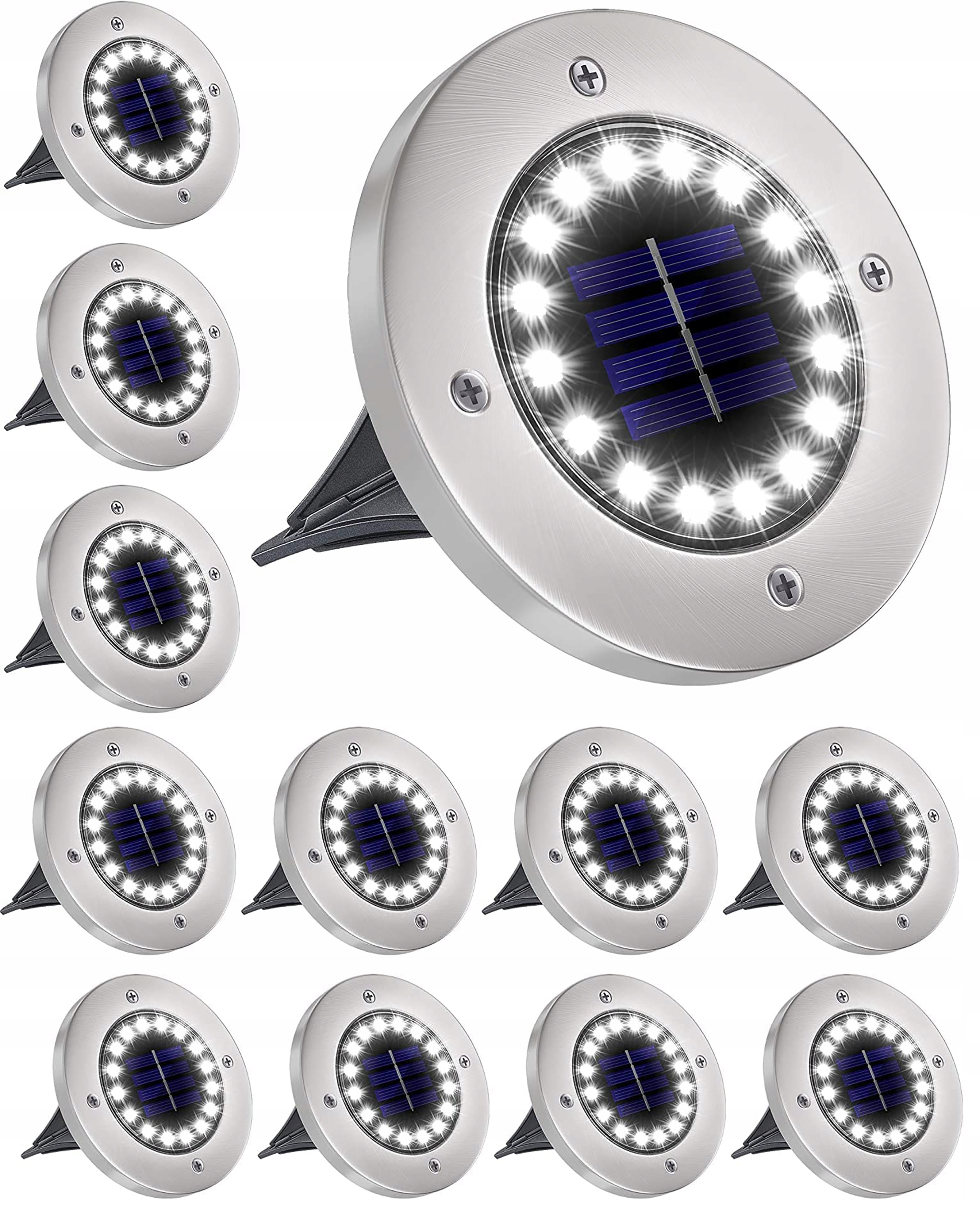 

Lampa Solarna 16 Led Lampki Ogrodowe Solarne 12szt
