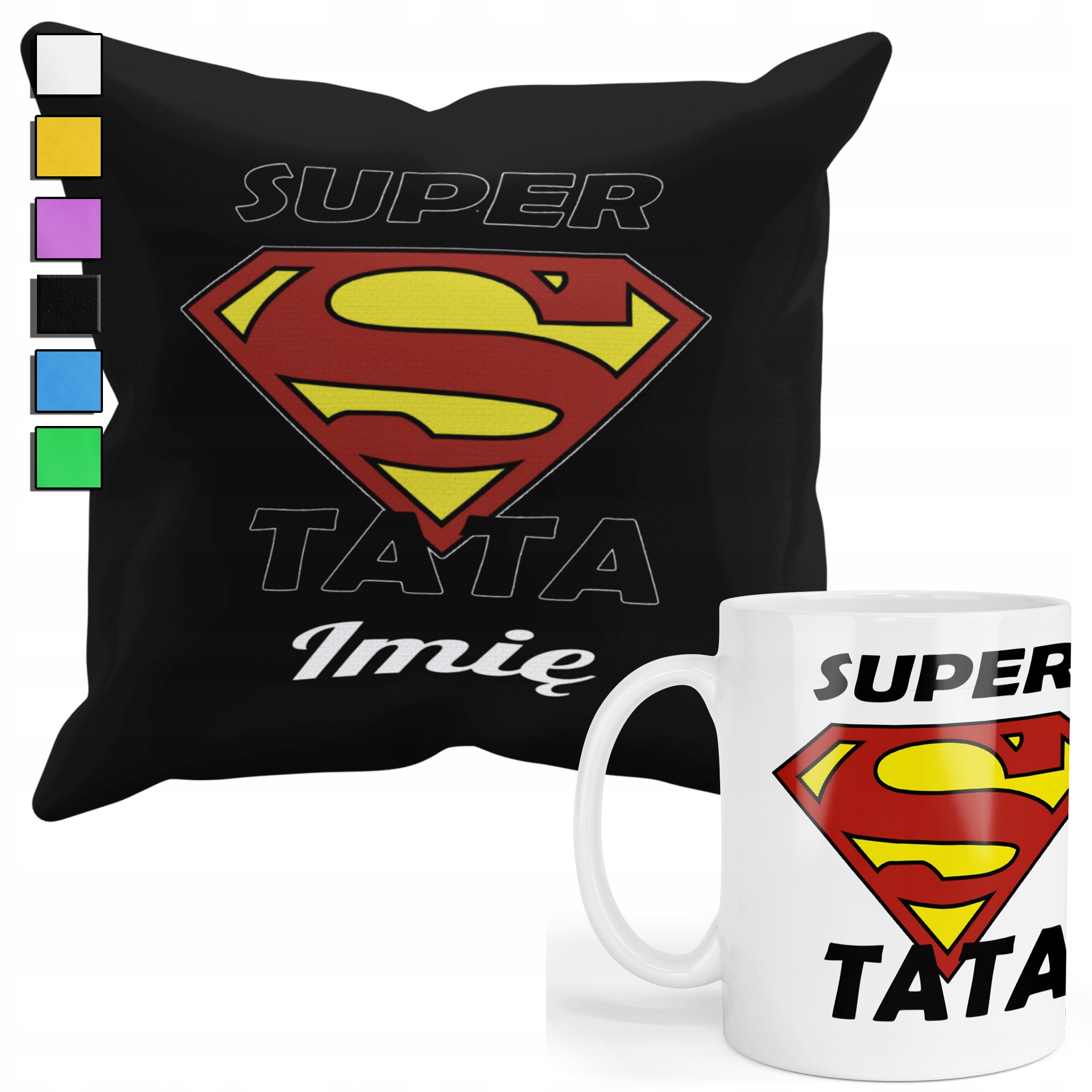 Sada Hrnek Polštář S Dárek Pro Tátu, Ke Dni Otců Jméno