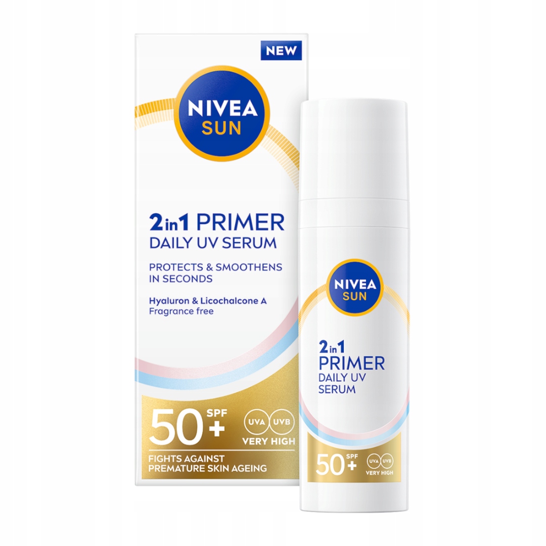 Nivea Sun Primer Opalovací sérum podkladová báze pod make-up SPF50+ 30 ml
