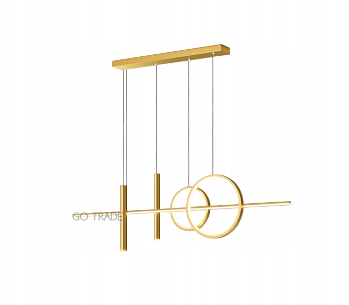 LAMPA WISZĄCA NAD STÓŁ ZŁOTA 100CM 26W 6000K