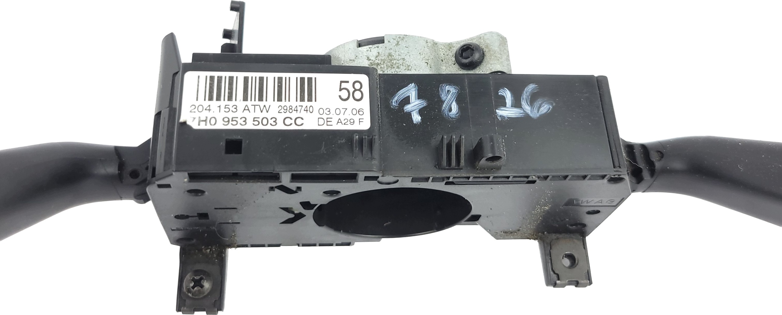 VW T5 TRANSPORTER FABIA II DEVIO TERGICRISTALLO TERGI luci FIS 7H0953503CC