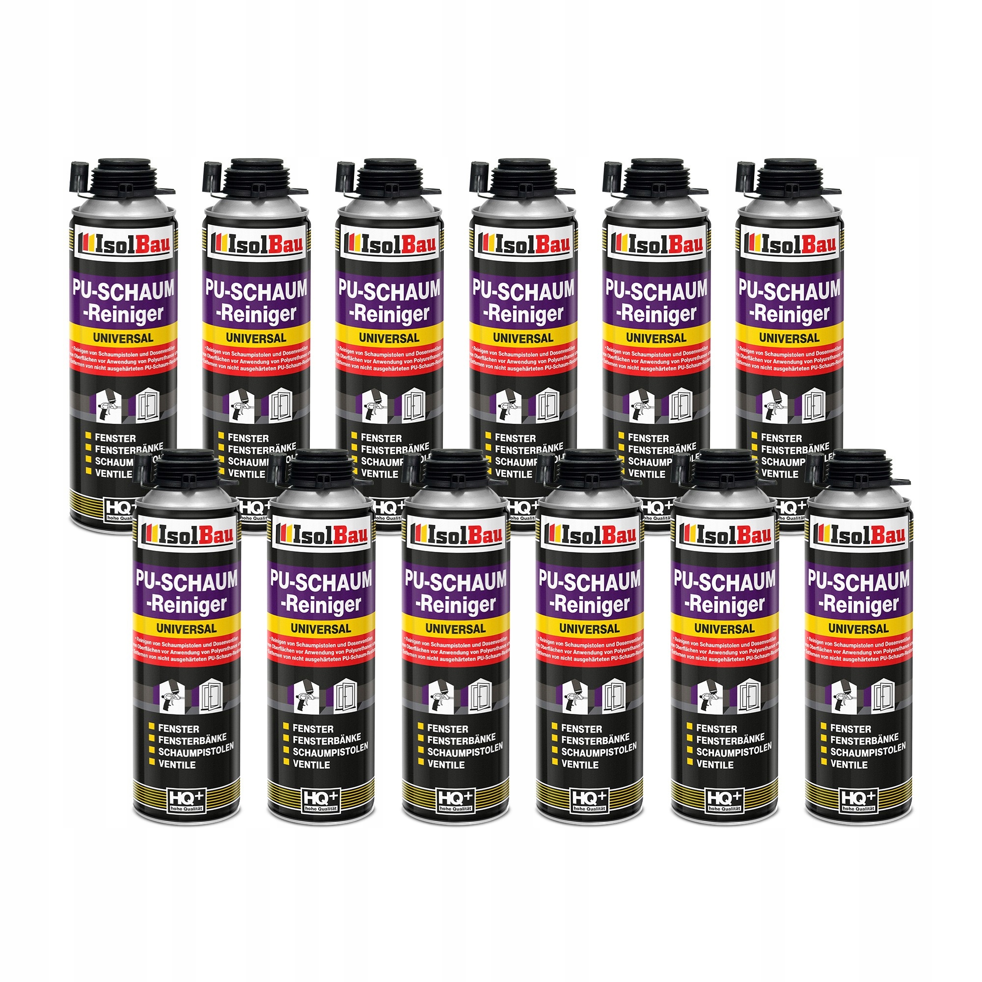 Čistič 12 x 500 ml pro montážní pěnu Pistole Pu Natahovací aplikátor