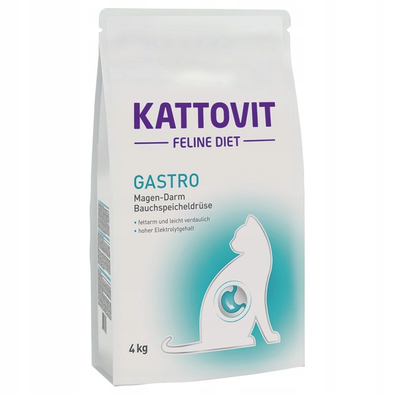 Levně Kattovit FelineDiet Gastro Suché krmivo Dietní pro kočky Trávicí systém 4kg